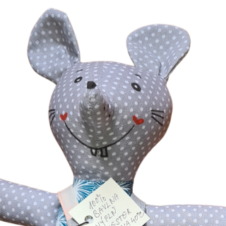 Textilní hračka - myšák v lacláčích