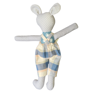 Textilní hračka - myšák v lacláčích
