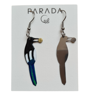 Smaltované visací náušnice - lišky