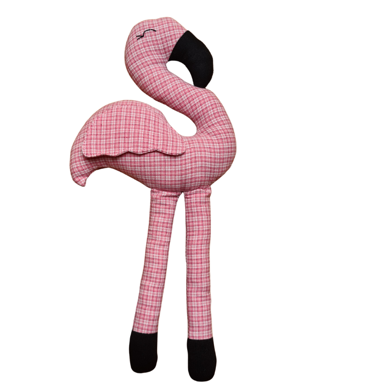 Textilní hravý plameňák