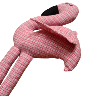 Textilní hravý plameňák