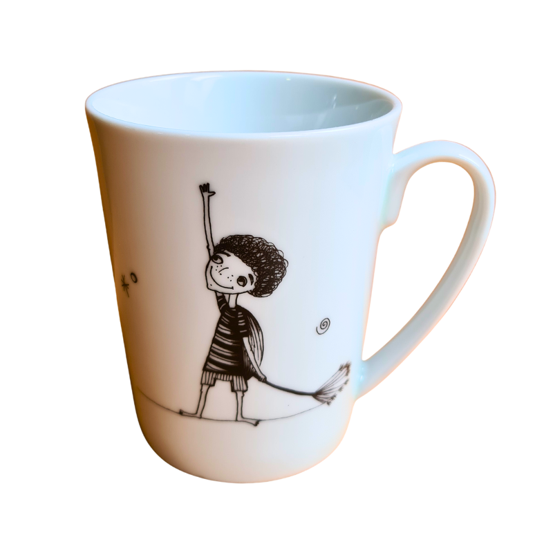 Hrnek porcelánový s malým snílkem