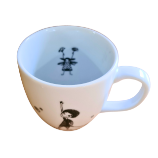 Hrnek porcelánový s malým snílkem