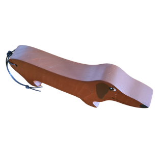 Dřevěná figurka - jezevčík 